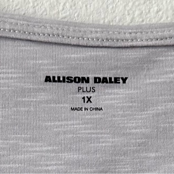Allison Daley Gray Graphic Short Sleeve T-Shirt - Picture 4 of 4